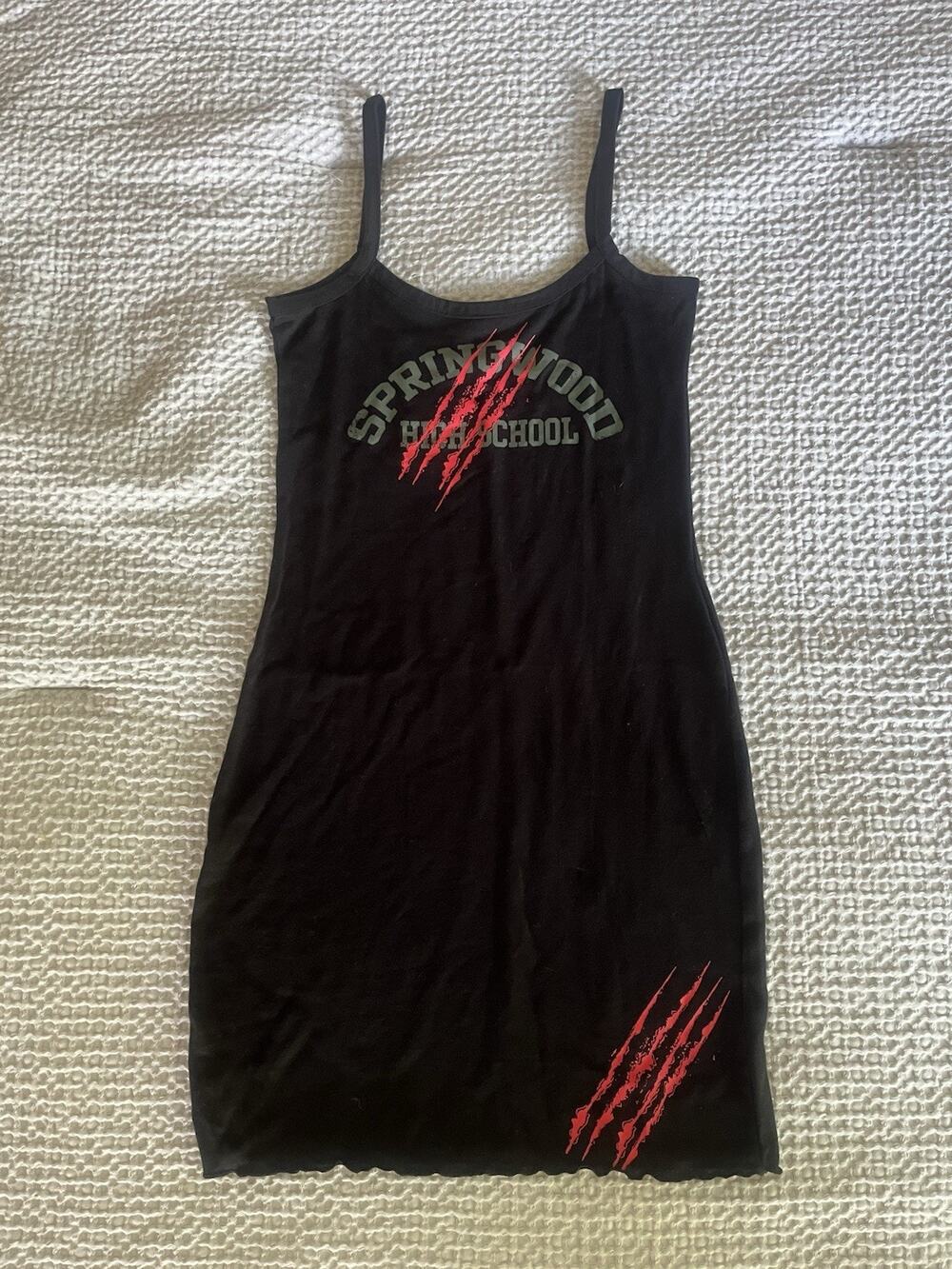 Springwood High School Freddy Kruger Nightmare On Elm Street Mini Dress Sz M